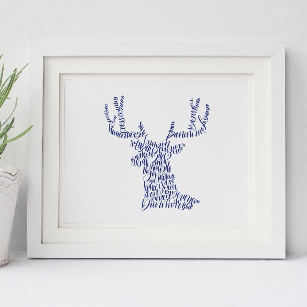 Dunmore Bucks Word Art